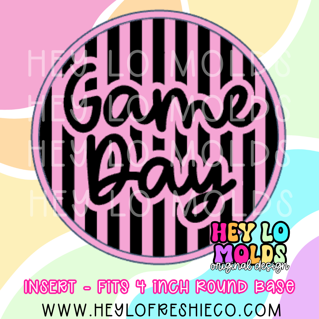 4 Inch Round Insert - Game Day