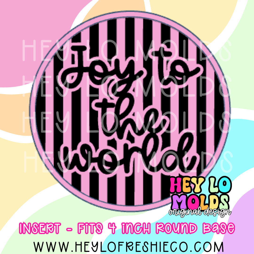 4 Inch Round Insert - Joy To The World