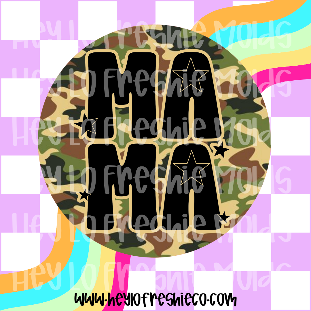 Round Cardstock 028 | Camo Mama