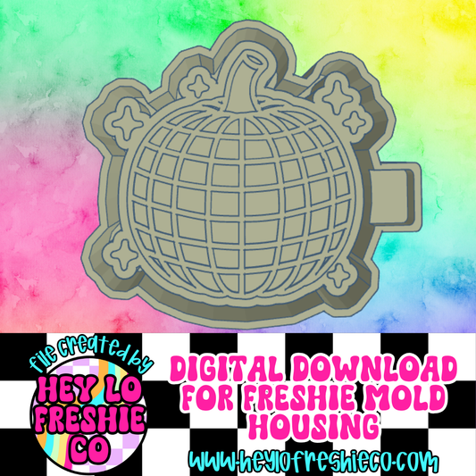 STL File For Freshie Mold Housing: Disco Pumpkin