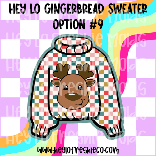 Pick Your Own Cardstock | Hey Lo Gingerbread Sweater Option #9