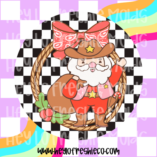 Pick Your Own Cardstock | Cowboy Santa