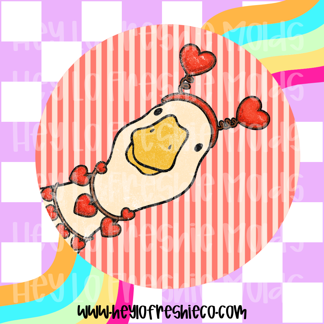 Round Cardstock | Heart Headband Goose