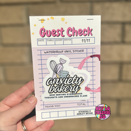 Anxiety Bakery | Waterproof Sticker