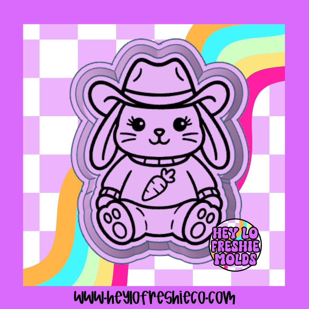 Cowboy Bunny Silicone Mold