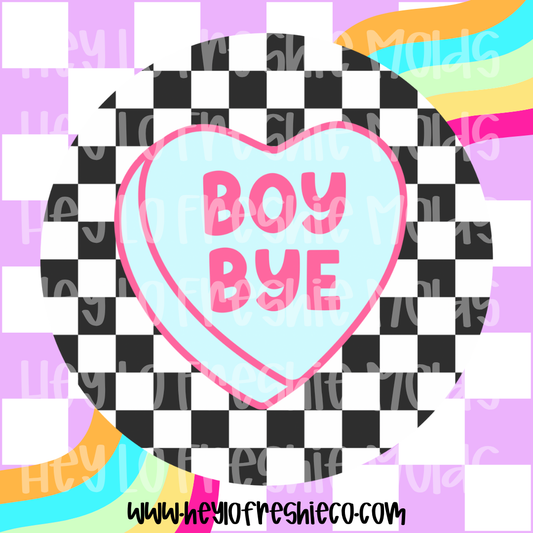 Round Cardstock | Boy Bye Candy Heart