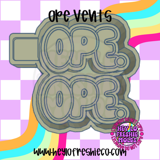 Ope Vent Set Silicone Mold