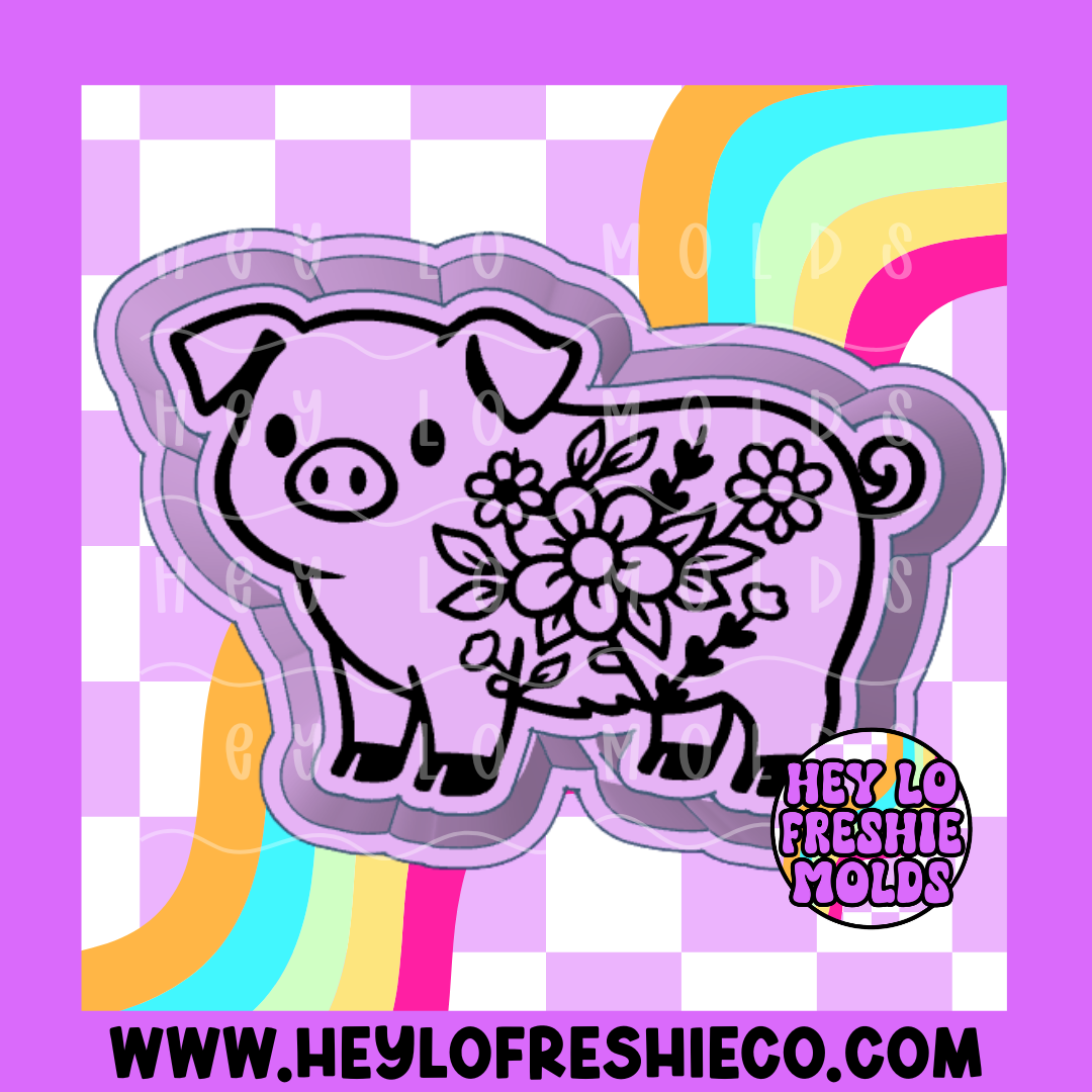 Floral Pig Silicone Mold – Hey Lo Freshie Co