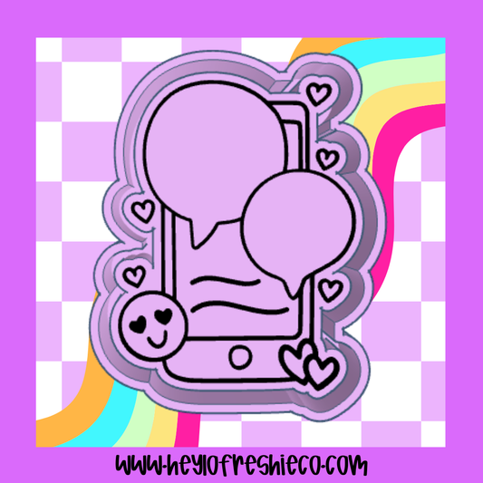 Text Bubble Phone Silicone Mold