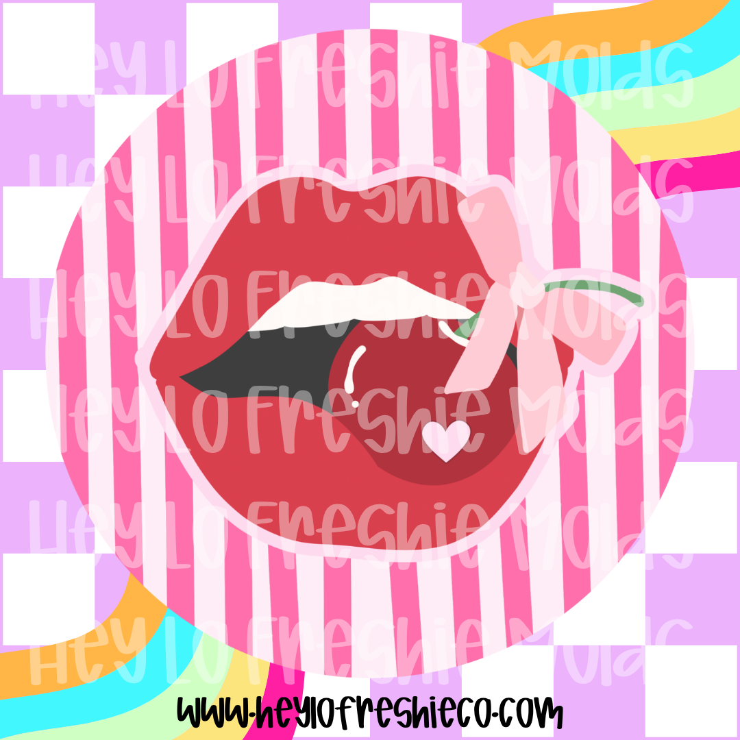 Round Cardstock | Cherry Lips