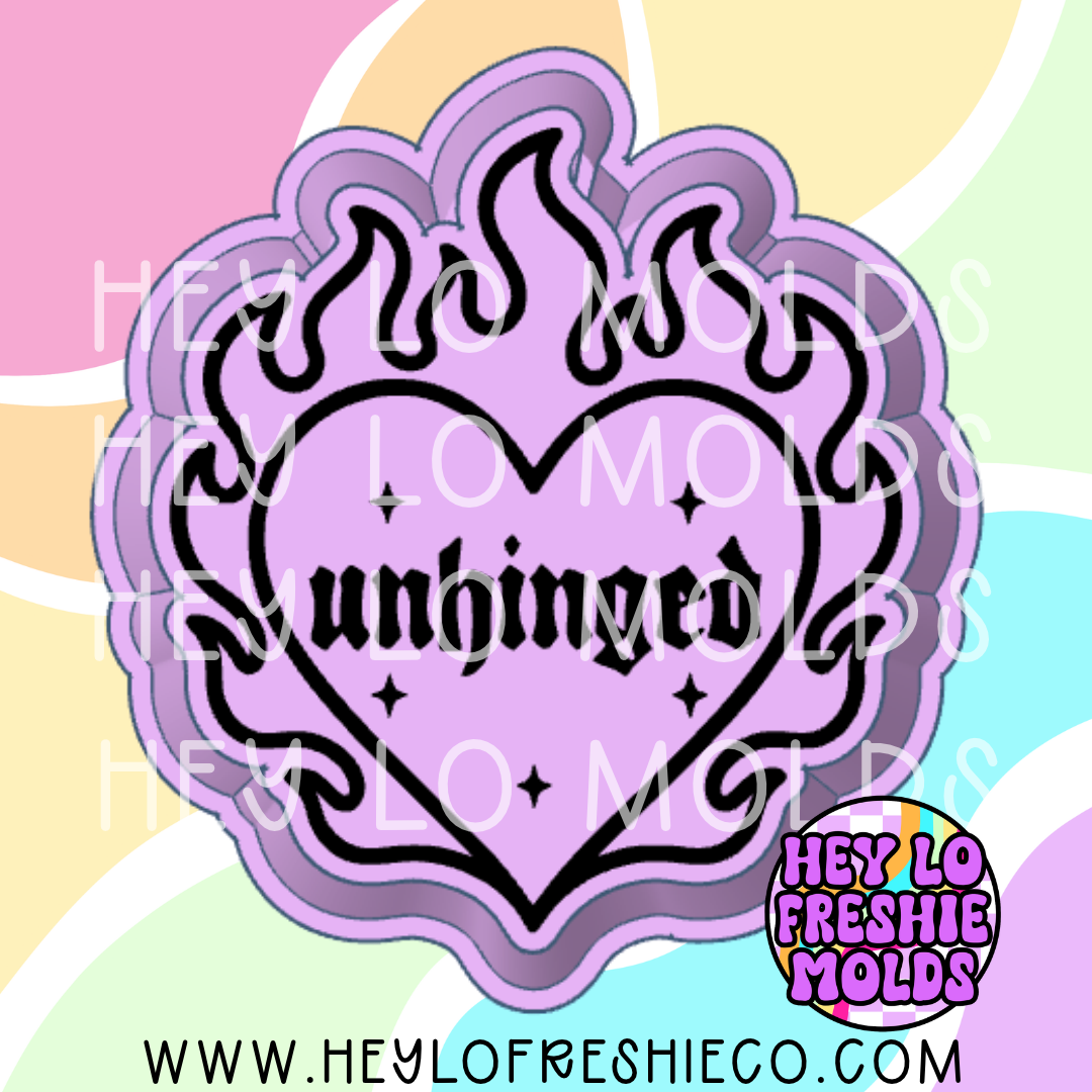 Unhinged Flaming Heart Silicone Mold