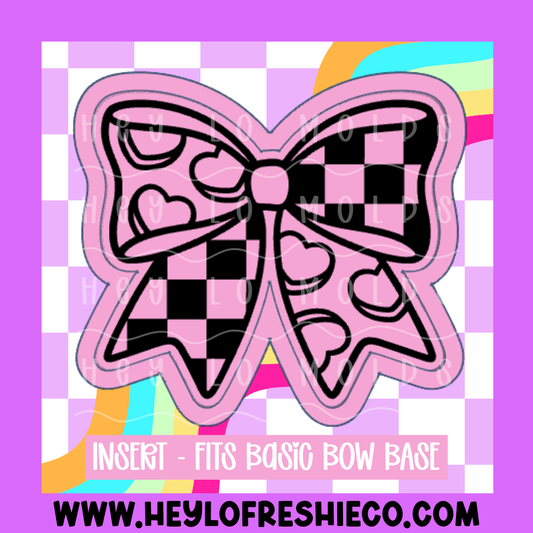 Basic Bow Insert - Candy Hearts