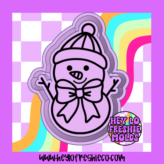 Bow Snowman Silicone Mold