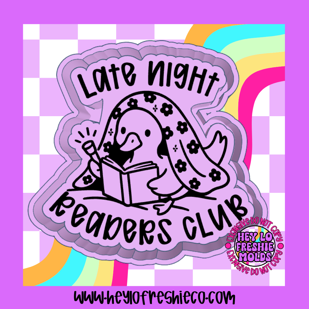 Late Night Readers Club Goose Silicone Mold