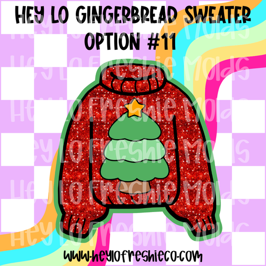 Pick Your Own Cardstock | Hey Lo Gingerbread Sweater Option #11