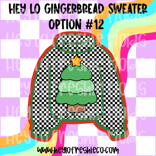 Pick Your Own Cardstock | Hey Lo Gingerbread Sweater Option #12