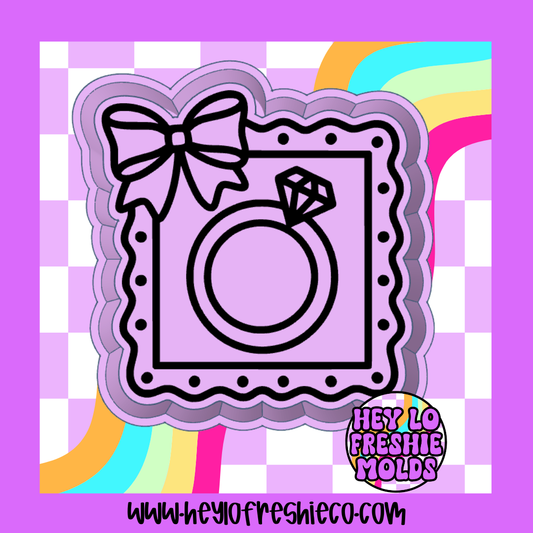 Ring In Bow Frame Silicone Mold