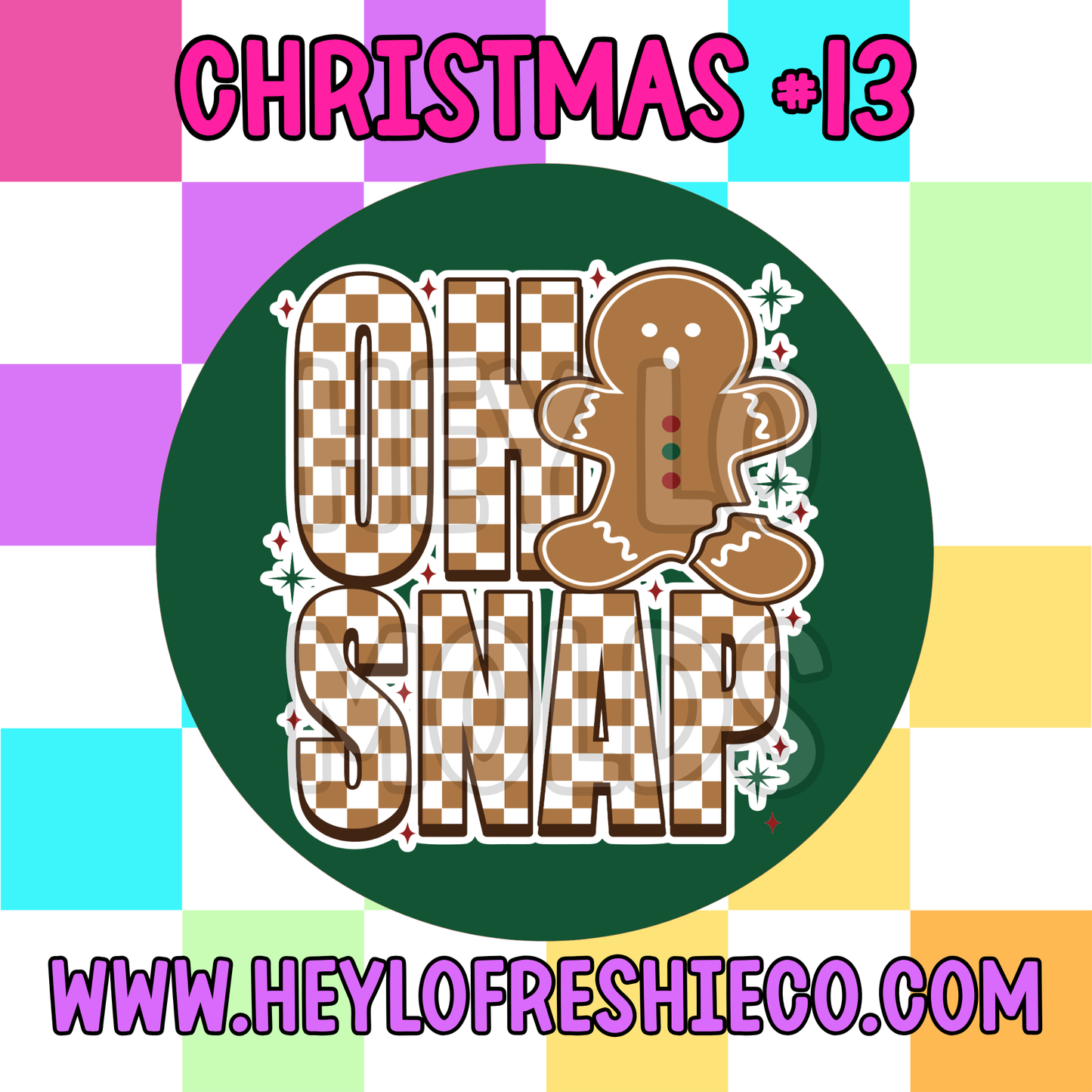 Pick Your Own (2.5 Inch Round) Cardstock - Christmas
