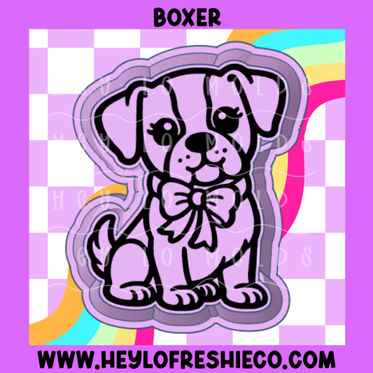 Boxer With Bow Silicone Mold