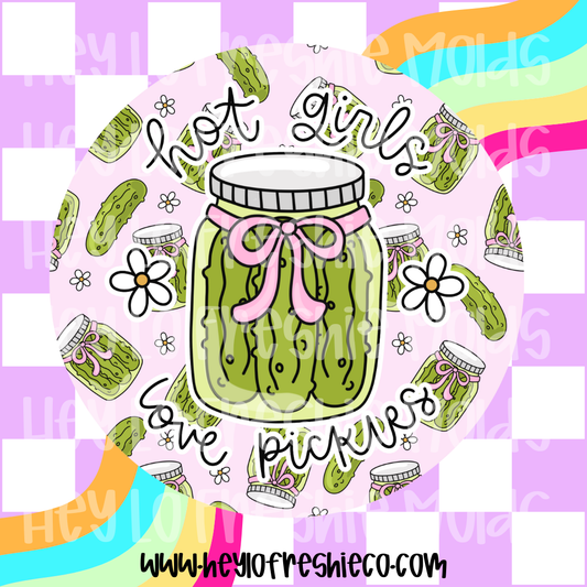 Pick Your Own Cardstock | Round | Hot Girls Love Pickles