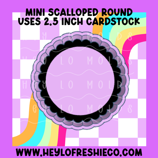 Mini Scalloped Round Silicone Mold