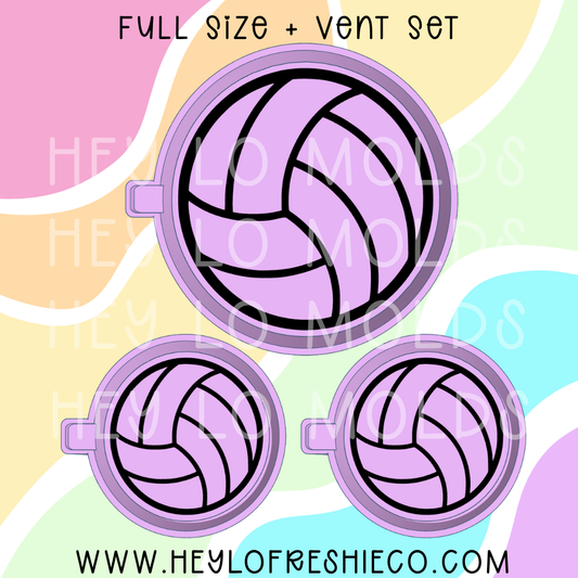 Volleyball Silicone Mold + Vent Set