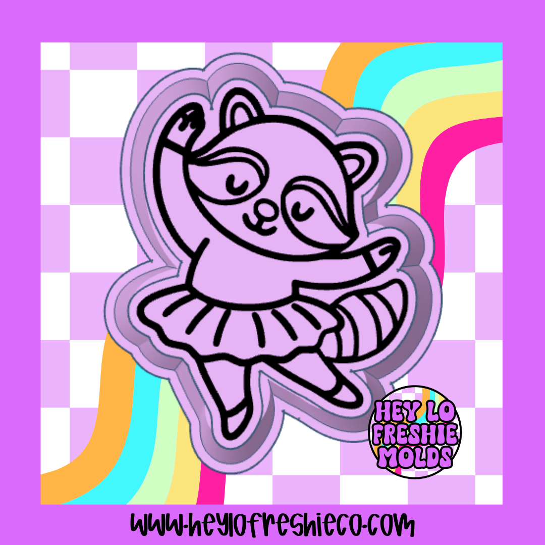 Ballerina Raccoon Silicone Mold – Hey Lo Freshie Co