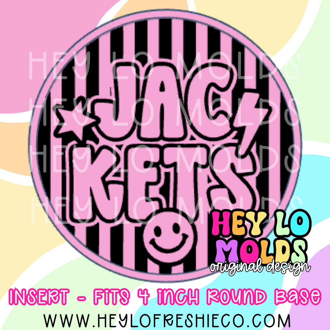 4 Inch Round Insert - Preppy Team Name: Jackets