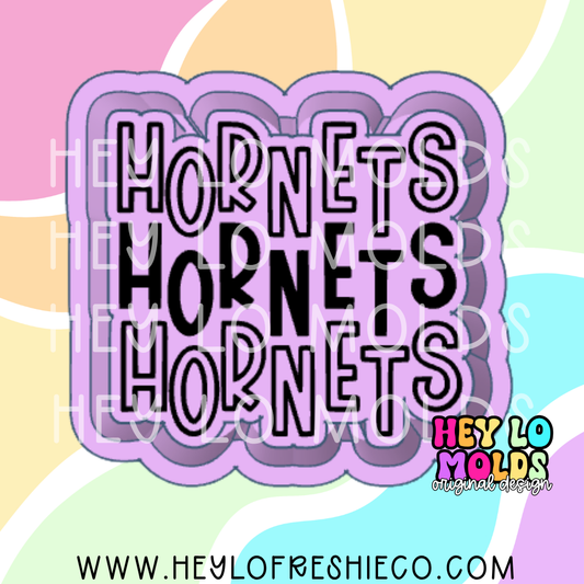 Hornets Stacked Team Name Silicone Mold