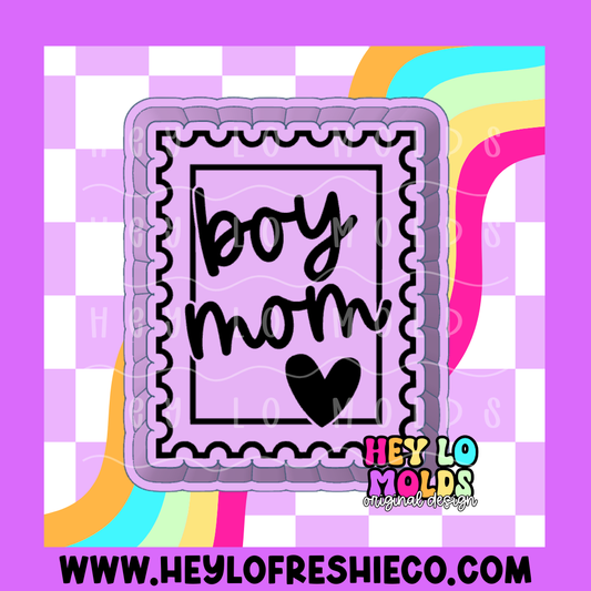 Boy Mom Stamp Silicone Mold