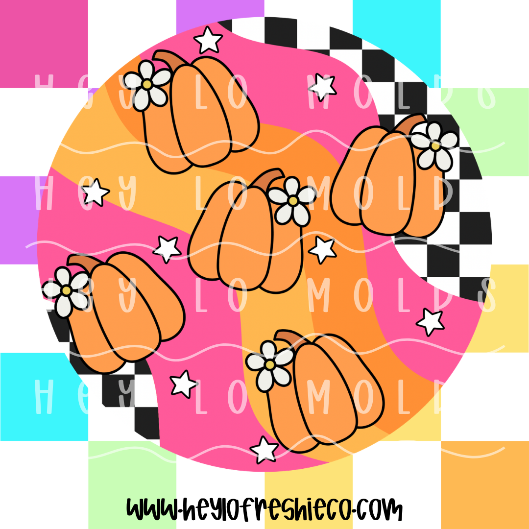 Round Cardstock 257 | Groovy Pumpkins