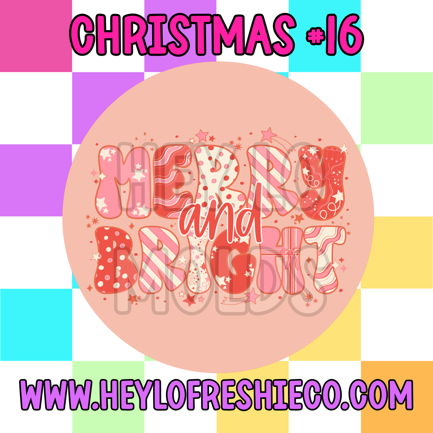 Pick Your Own (2.5 Inch Round) Cardstock - Christmas