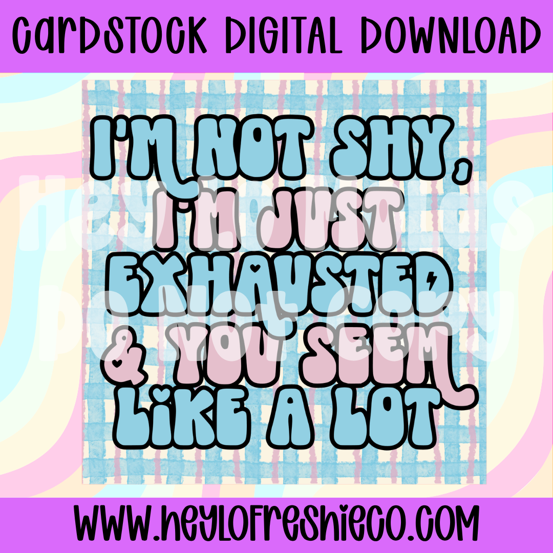 Digital Cardstock: Full Round/Square Drive
