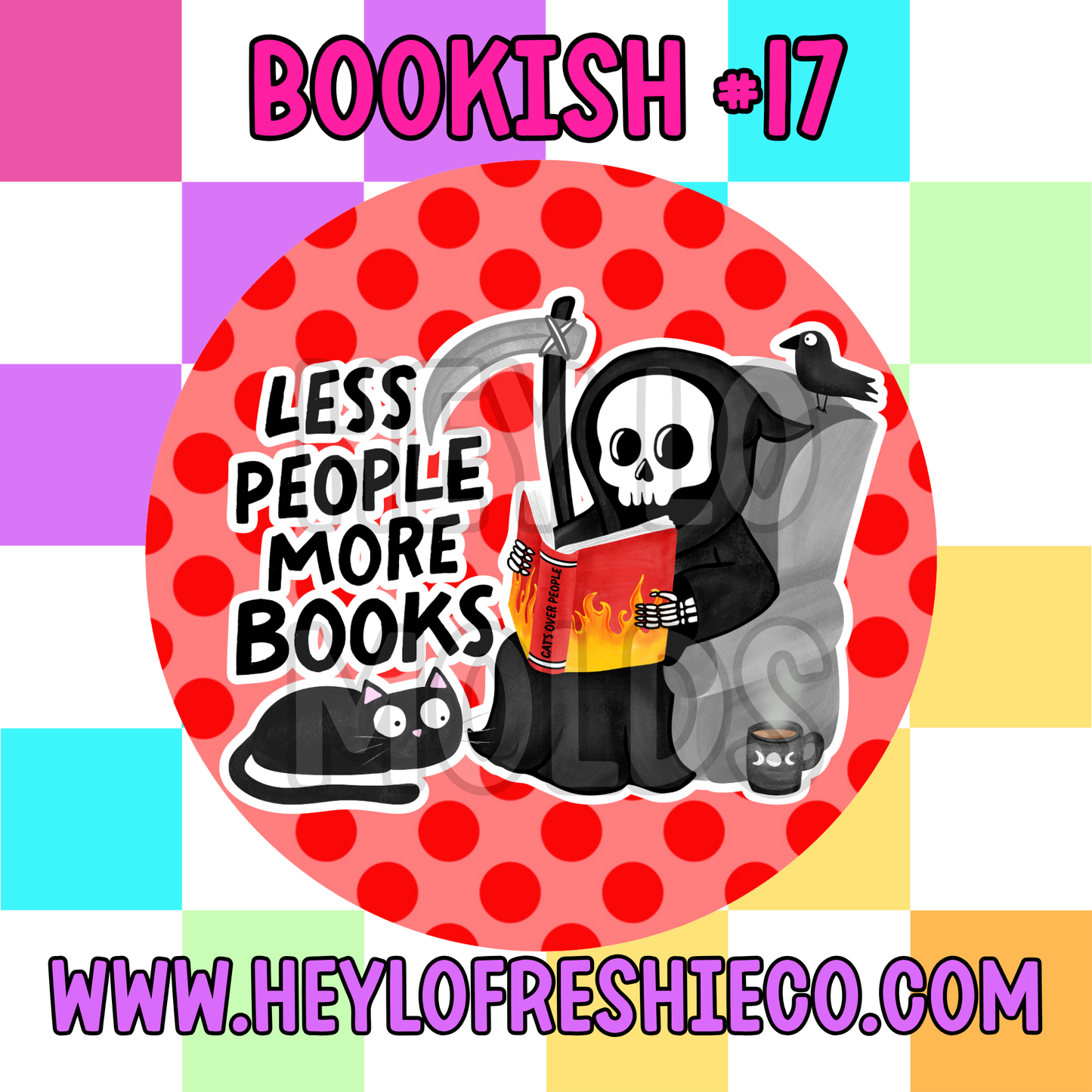 Pick Your Own (3 Inch Round) Cardstock - Bookish