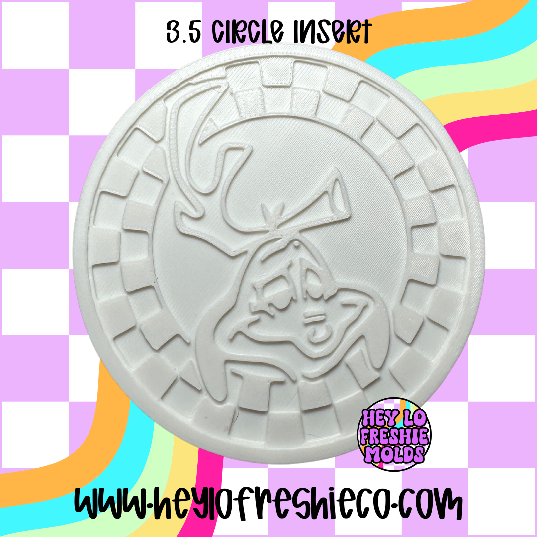 Christmas Checkered Circle Inserts