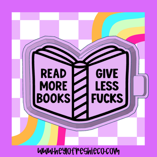 Read More Books Give Less F's Silicone Mold