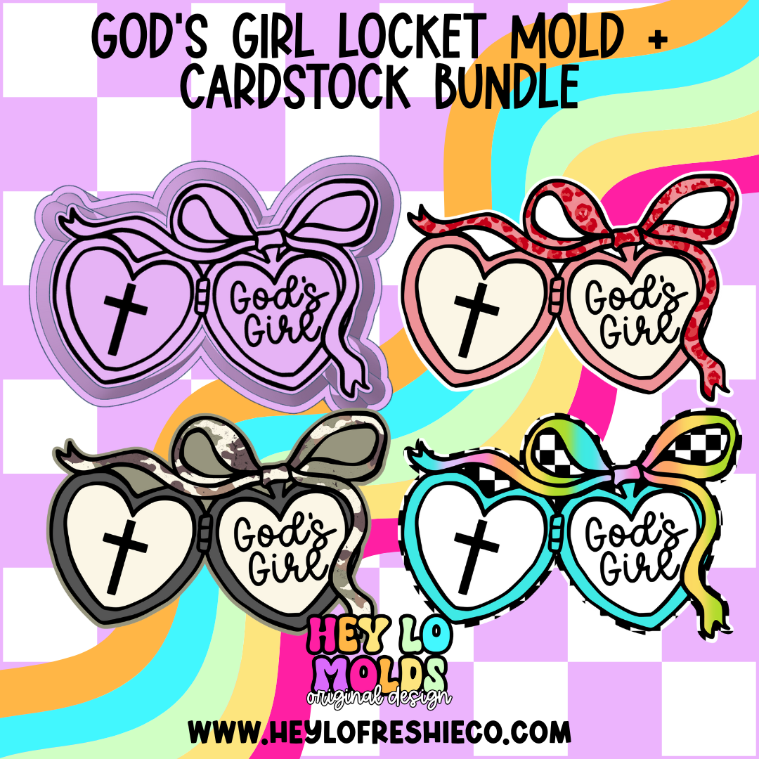 Mold & Cardstock Bundle: God's Girl Locket