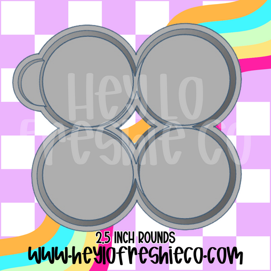 2.5 Inch Round Tray Silicone Mold