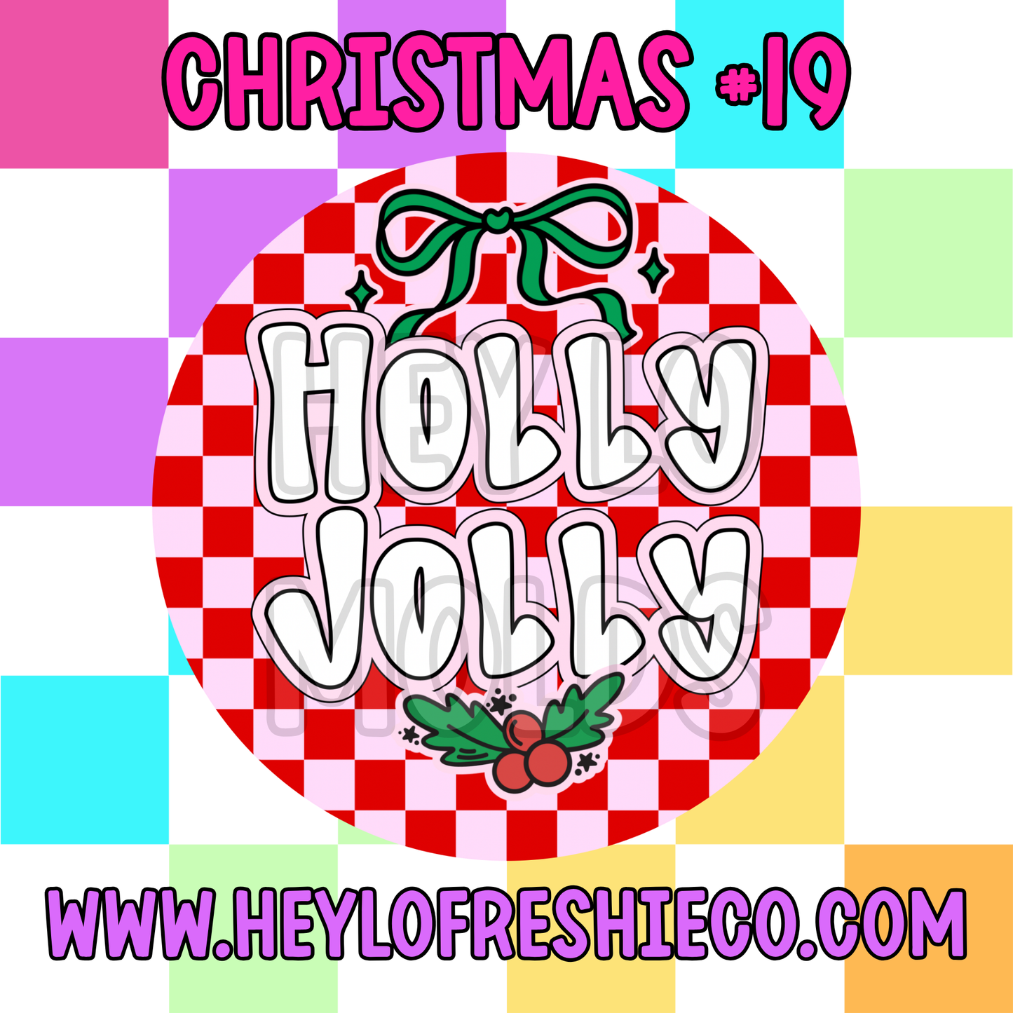 Pick Your Own (2.5 Inch Round) Cardstock - Christmas