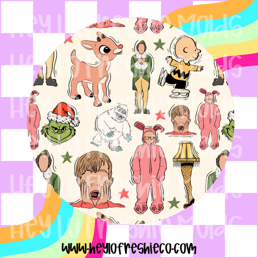 Round Cardstock | Christmas Movies