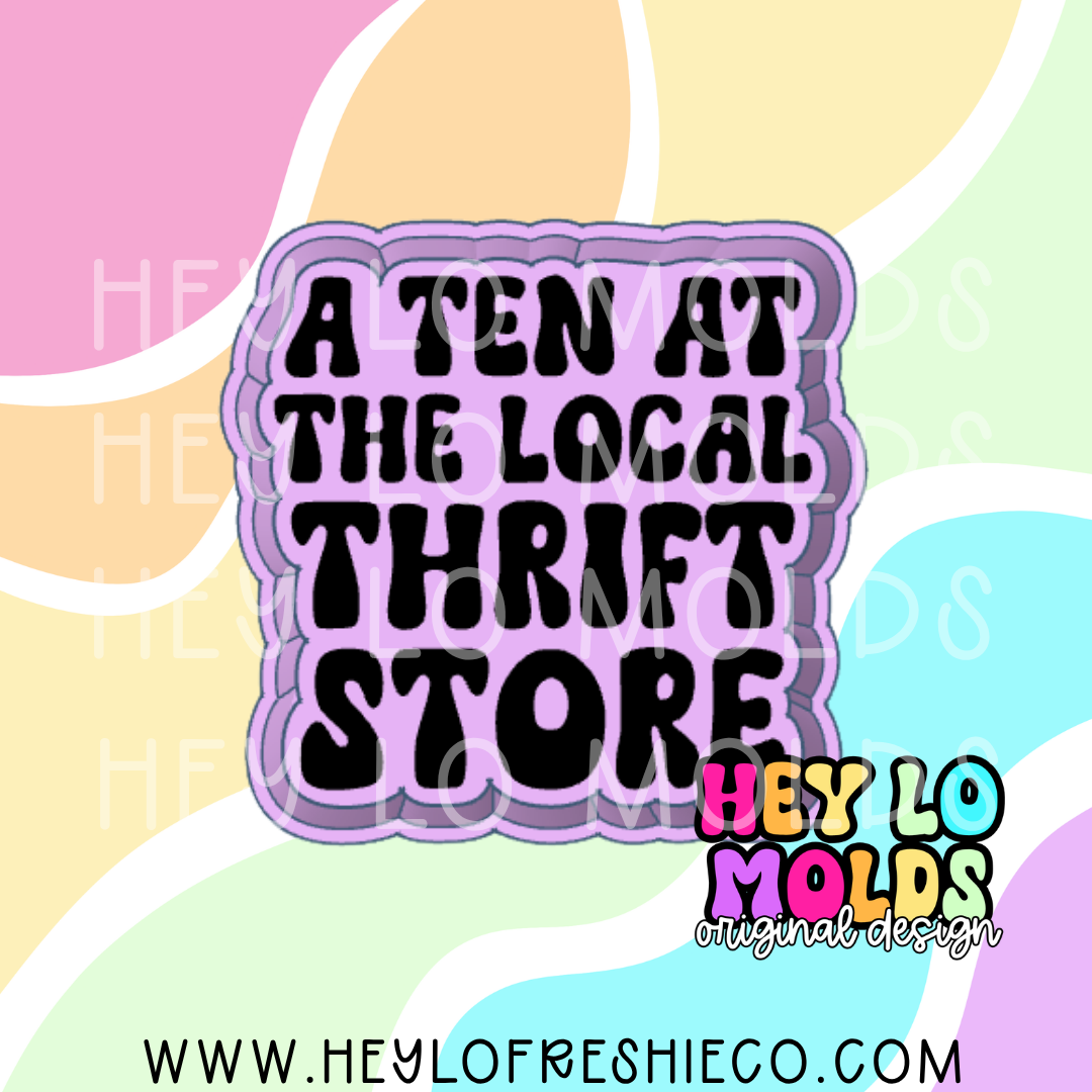 A Ten At The Local Thrift Store Silicone Mold
