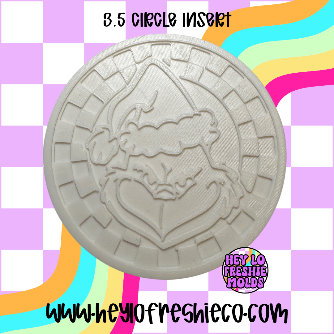 Christmas Checkered Circle Inserts