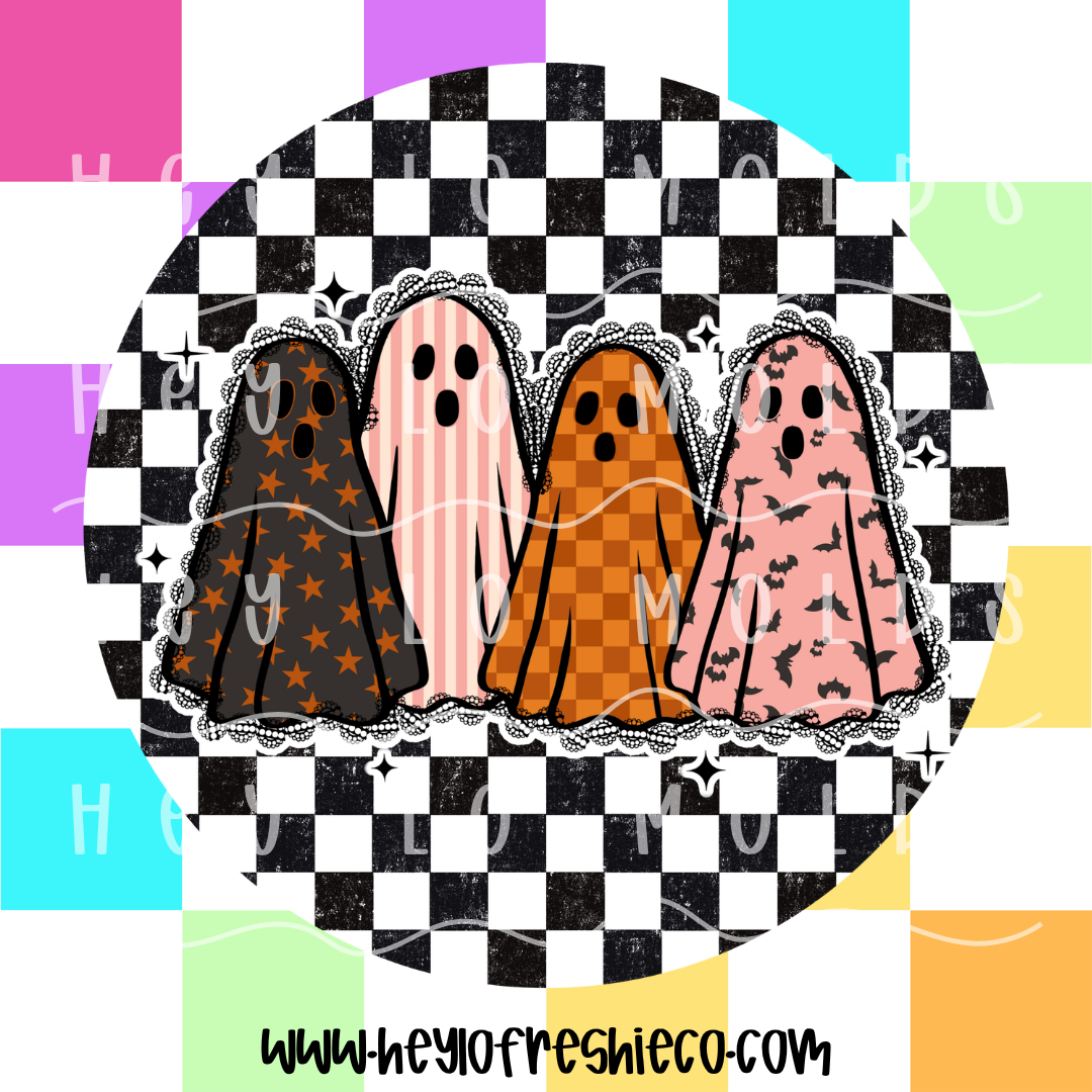 Round Cardstock 262 | Lace Ghosts