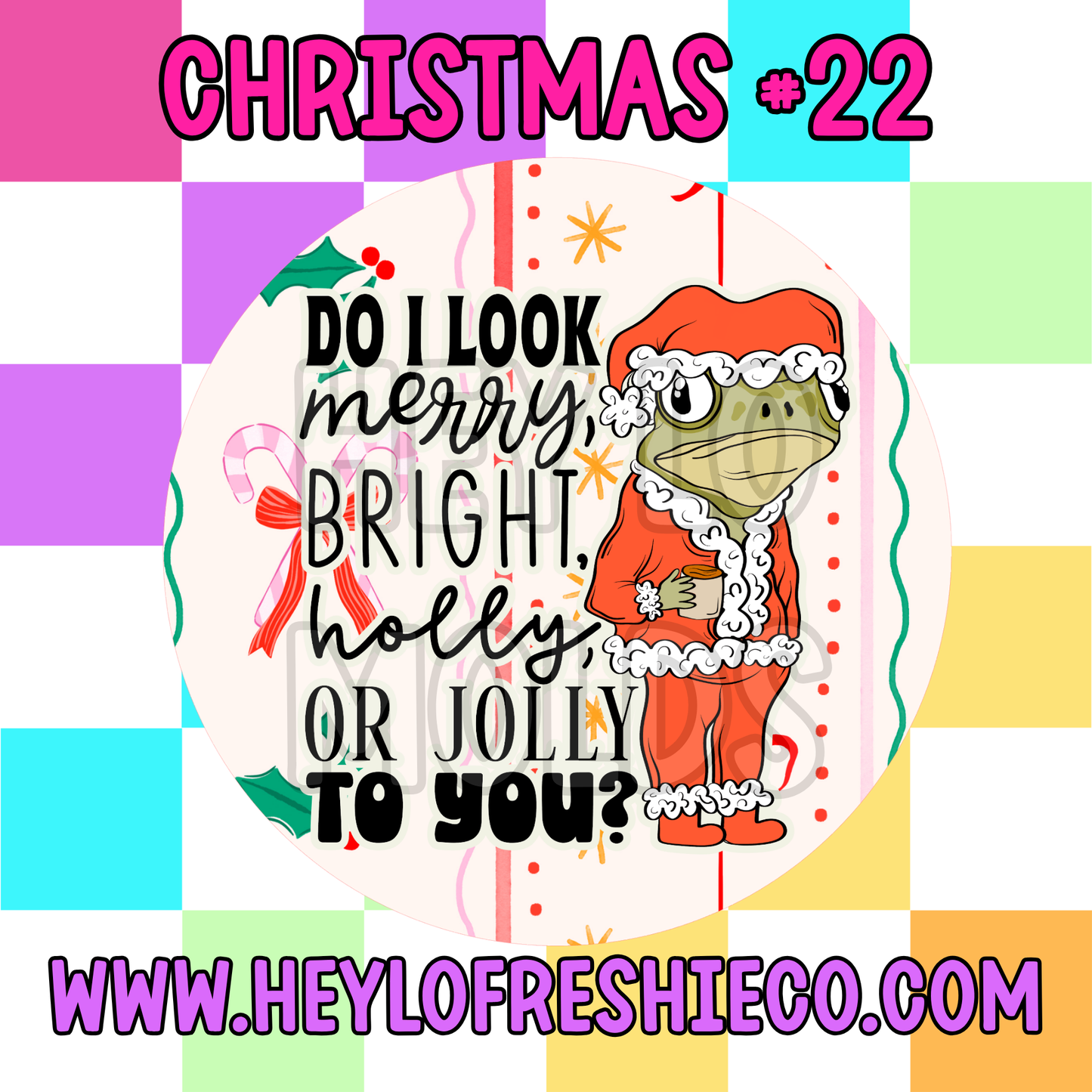 Pick Your Own (2.5 Inch Round) Cardstock - Christmas