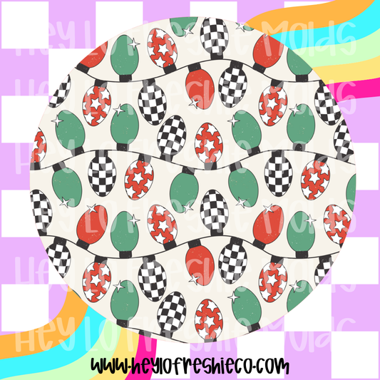 Round Cardstock | Christmas Lights