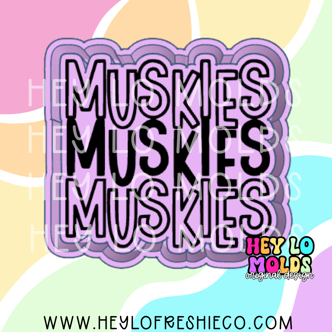 Muskies Stacked Team Name Silicone Mold