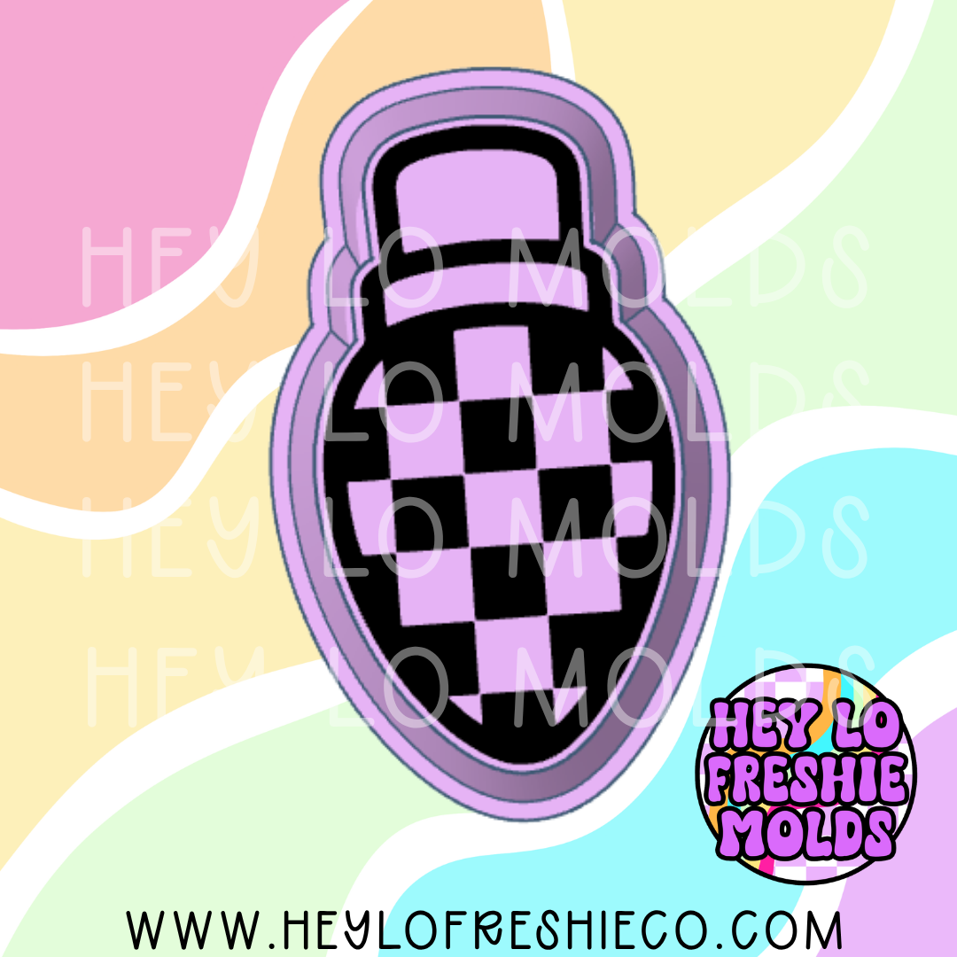 Checkered Christmas Light Silicone Mold