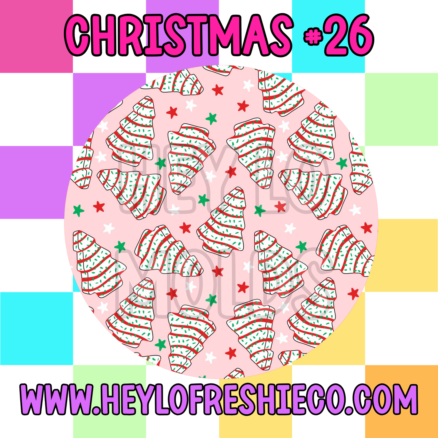 Pick Your Own (2.5 Inch Round) Cardstock - Christmas