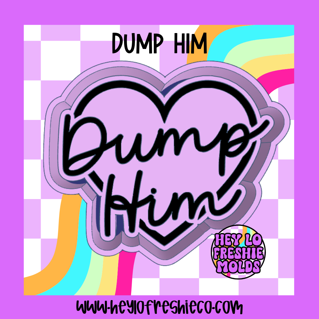Dump Him Heart Silicone Mold