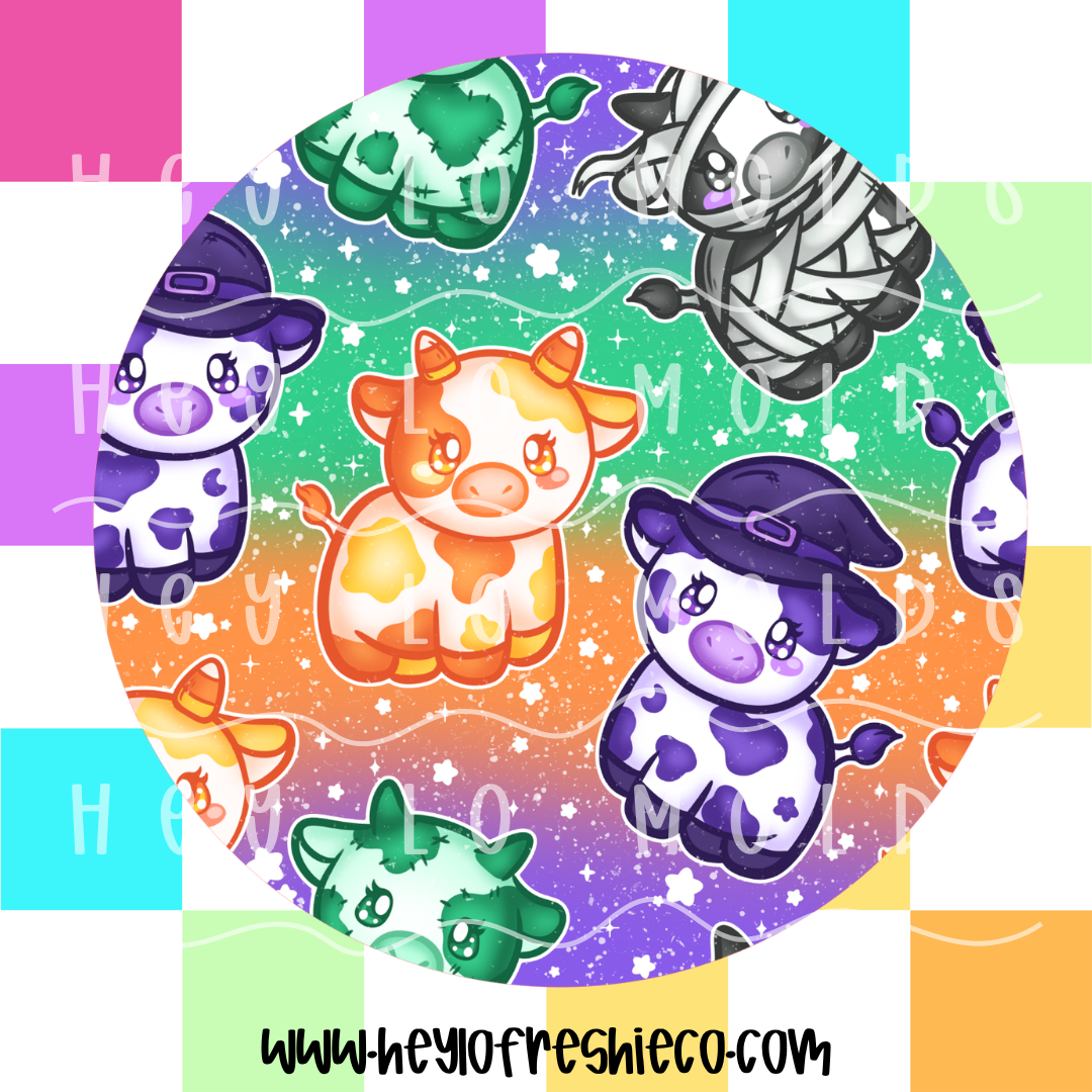 Round Cardstock 217 | Spooky Cows